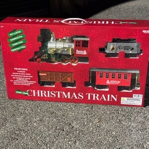 Express Festive Red and Silver Christmas Train Set